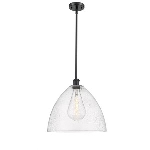 Bristol Glass - 1 Light Pendant In Industrial Style-16.75 Inches Tall and 16 Inches Wide - 1 of 1
