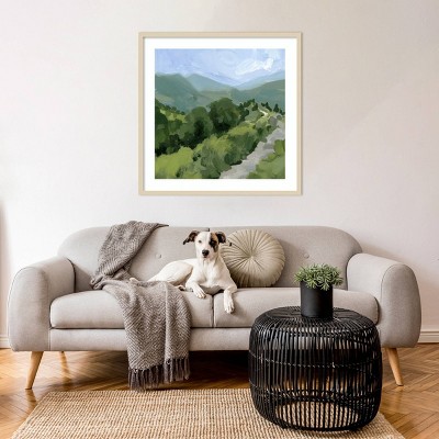 Victoria Barnes Tree Lined Path I Framed Scenic Print