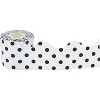 Teacher Created Resources Scalloped Rolled Border Trim 2-3/16" x 50' Black/White Polka Dots 3/Pack - 2 of 3