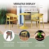 WestinTrends Playa Outdoor Modern Stackable Plastic Resin Patio Dining Armchair (Set of 2) - 4 of 4