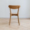 PAGED Simple Dining Chairs Wooden Dining Room Chairs with Rounded Edges and Curved Backrest for Living Room, Kitchen - 4 of 4