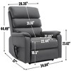 Dual Motor Power Lift Recliner Chair with 8-Point Massage, Lumbar Heating, and Heavy Duty Motion Mechanism - 3 of 4