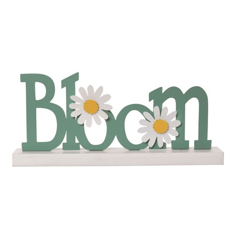 Transpac Metal 19.5" Multicolor Spring Bloom Word Decor - image 1 of 2