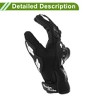 Unique Bargains Motorcycle Gloves Breathable Full Finger Gloves Nylon Outdoor Gloves 1 Pair - 3 of 4