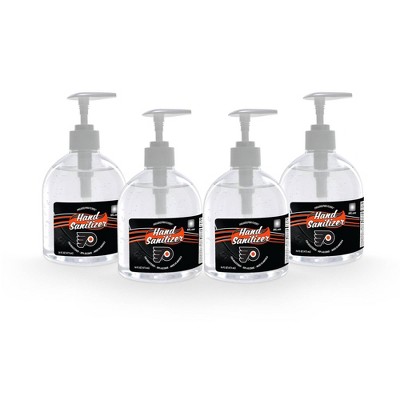 NHL Philadelphia Flyers 16oz Pump Top Hand Sanitizer - 4pk