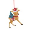 4.0 Inch Peppermint Reindeer Christmas Tree Tree Ornaments - 2 of 3