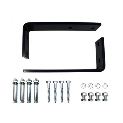 Dark Gray Steel Ceiling Bracket Set for Awnings