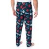 Seven Times Six Dungeons and Dragon Men's Allover Game Dice Print Lounge Pajama Pants Black - 2 of 4