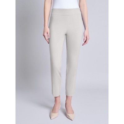 Jones New York Solid Stretch Pull-On Straight Leg Pant