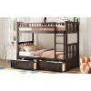 NicBex Bunk Bed with 2 Drawers,Convertible Bed Frame with Ladder and High Guardrail for Kids Teens Dorm Rooms - 4 of 4