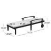 Acacia Wood Patio Chaise Lounge with Adjustable Reclining Positions, Outdoor Reclining Chair with Water-Resistant Cushions -Christopher Knight Home - 2 of 4