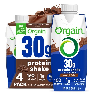 Orgain 30g Protein Shake - Chocolate - 4pk/11 fl oz