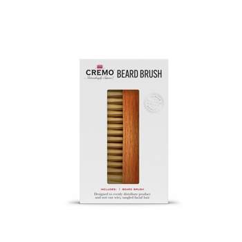 Cremo Premium Beard Brush with Wood Handle - Shaping & Styling - 1ct