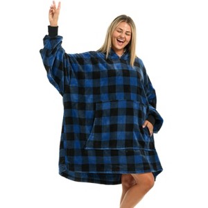 ADR Adult Wearable Blanket, Sweater Hoodie, Blanket with Sleeves for Men & Women Oversized Sweatshirt - 1 of 3