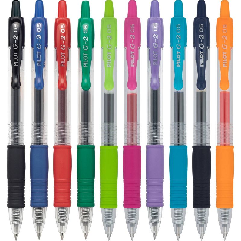 12ct G2 Gel Pens Extra Fine Point 0.5mm Assorted Inks, 3 of 4