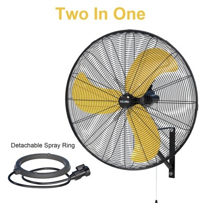 Ihomadore 30" Wall Fan for Commercial 3-Speed Auto Oscillation Portable Fan