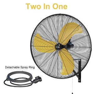 Ihomadore 30" Wall Fan for Commercial 3-Speed Auto Oscillation Portable Fan - 1 of 3