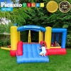 PICASSO-TILES Outdoor Inflatable Bounce House Slide and Dunk w/ Jumping Area Playhouse, Toys for Kids 3+ - 4 of 4