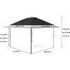 Pop Up Gazebo Instant Canopy Tent with Netting 4 Stanbags Outdoor Shelter for Lawn, Garden, Backyard, Deck - 2 of 4