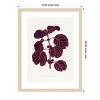 Amanti Art Pink Achyranthes Verschaffeltii Leaf Illustratio by Pictufy Wood Framed Wall Art Print - 4 of 4
