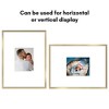 Americanflat 18x24 Poster Frame with Polished Plexiglass - Use as 8x10 Frame with Mat or Display 18x24 Photo Without Mat - Gold - 4 of 4