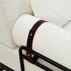 Airsurfer Modern 59" Loveseat Sofa Couch, 2-Seater with USB Ports and Unique Cylindrical Armrests, Comfortable Fabric Sofa for Living Room - 4 of 4