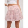 Women's Ruffle Tiered Tulle Tutu Mini Skirt - BluIvy - 3 of 4