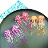 Glow-in-the-Dark Jellyfish Dangle Earrings - Light Up Party Jewelry for Festivals, Vacations & Clubs - 3 of 4