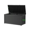 Naysaye Deck Boxes, 260 Gal Outdoor Storage Deck Box, Small Patio Storage Bin for Garden Tools, Black, 67.72"*32.20"*33.66" - 2 of 4