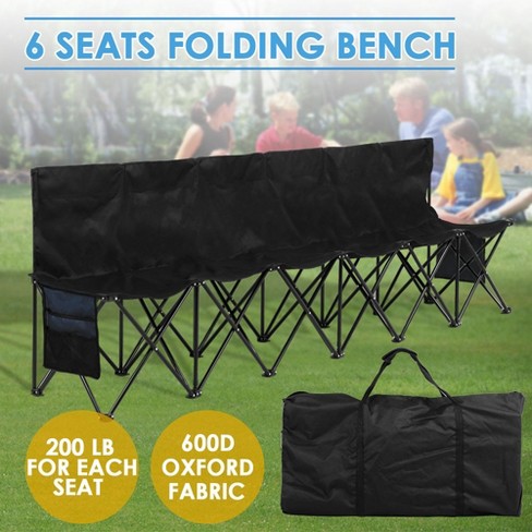 Foldable best sale camping bench