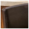Set of 2 26" Portman Bonded Leather Counter Height Barstool Brown - Christopher Knight Home - image 3 of 4