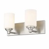 Soledad 2-Light Vanity Light - Minimalist Steel Fixture with Chic Glass Shades - 4 of 4