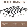Low Bed Frame Full Size - 6 Inch Heavy Duty Metal Platform, Mattress Foundation, No Box Spring Needed, Noise-Free, Non-Slip, Easy Assembly - 2 of 4