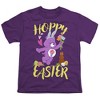 Care Bears Hoppy Easter With Share Bear Kids T-Shirt For Youth Purple - 2 of 4