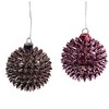 Cody Foster 3.0 Inch Spiny Balls In Pink Set / 2 Ombre Shade Valentines Easter Tree Ornaments - 3 of 3