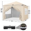 Yaheetech 10x10ft Pop-up Canopy with Sandbags and Wheeled Carry Bag - 3 of 4