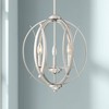 Possini Euro Design Spherical Brushed Nickel Pendant Chandelier 16" Wide Modern Orb 3-Light Fixture for Dining Room House Foyer Kitchen Island Bedroom - 2 of 4