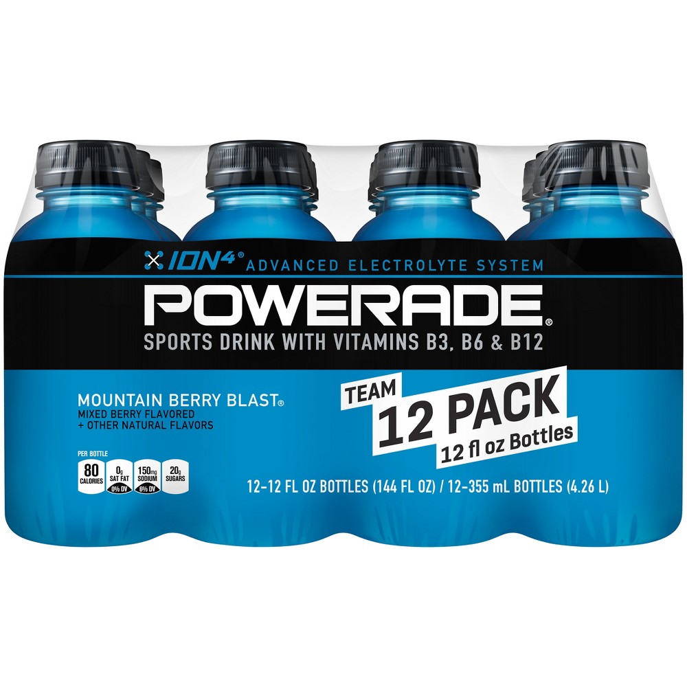 UPC 049000054682 product image for Powerade Mountain Berry Blast Sports Drink 12 pk | upcitemdb.com