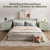 3/5/6 Drawer Dresser for Bedroom with Gold Handles, Wooden Chest of Drawers and Storage Organizer for Living Room, Entryway, or Hallway - 3 of 4