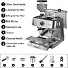 Semi-Automatic Espresso Coffee Machine, 20 Bar Professional Coffee Maker with Grinder and Milk Frother Steam Wand, 2.8L Water Tank - 4 of 4