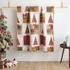 Greenland Home Fashions Throw Blanket – Deck the Halls Design, 50x60, Festive Holiday Accent - 2 of 4