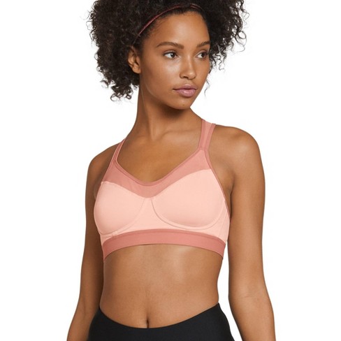 Jockey Women's Forever Fit Low Impact Unlined Active Bra 2x Rose