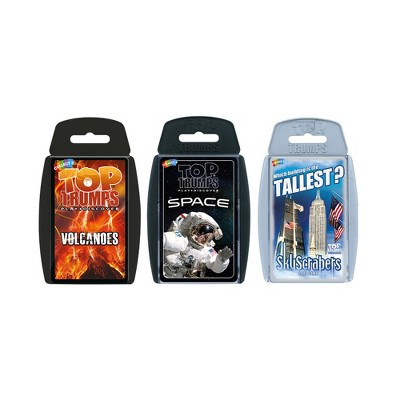 Top Trumps Bundle Card Game Bundle- Earth & Space Volcanoes, Space, Skyscrapers