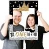 Big Dot of Happiness 1st Birthday Little Mr. Onederful - First Birthday Party Selfie Photo Booth Picture Frame and Props - Printed on Sturdy Material - 3 of 4