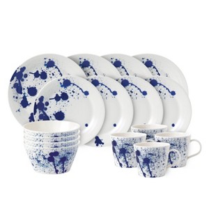 1815 Pacific Dinnerware Set Blue Splash, 16 Piece Set - 1 of 1