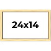 PosterPalooza | Simple Gold Picture Frame - UV Acrylic, Backing Board, Hanging Hardware Included - 2 of 4