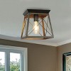 Chloe Lighting Farmhouse-Style Two-Toned 1 Light Ceiling Flush Fixture 9" Wide - 4 of 4