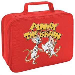 Pinky And The Brain Logo Insulated Soft Sided Lunch Box - 1 of 4