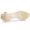 Allegra K Women's Ankle Strap Clear Heel Chunky Heels Sandals - 4 of 4