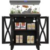 Gulches 20 Gallon Fish Tank Stand with 4 AC & 2 USB Outlets, Farmhouse Aquarium Stand with Adjustable Shelves and Cabinet Storage - 2 of 4